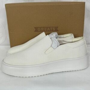 Greats Brand The Wooster Slip On Platform Leather Sneaker‎ Size 8.5 New in Box